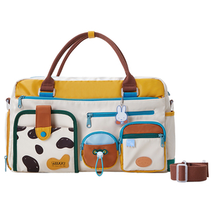 米菲短途旅行包大容量健身包便携手提单肩斜挎出差待产衣服行李袋