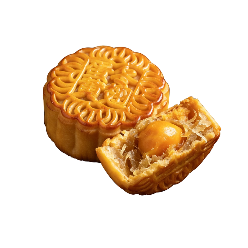 邑家亲蛋黄冬翅月饼120g*4个筒装