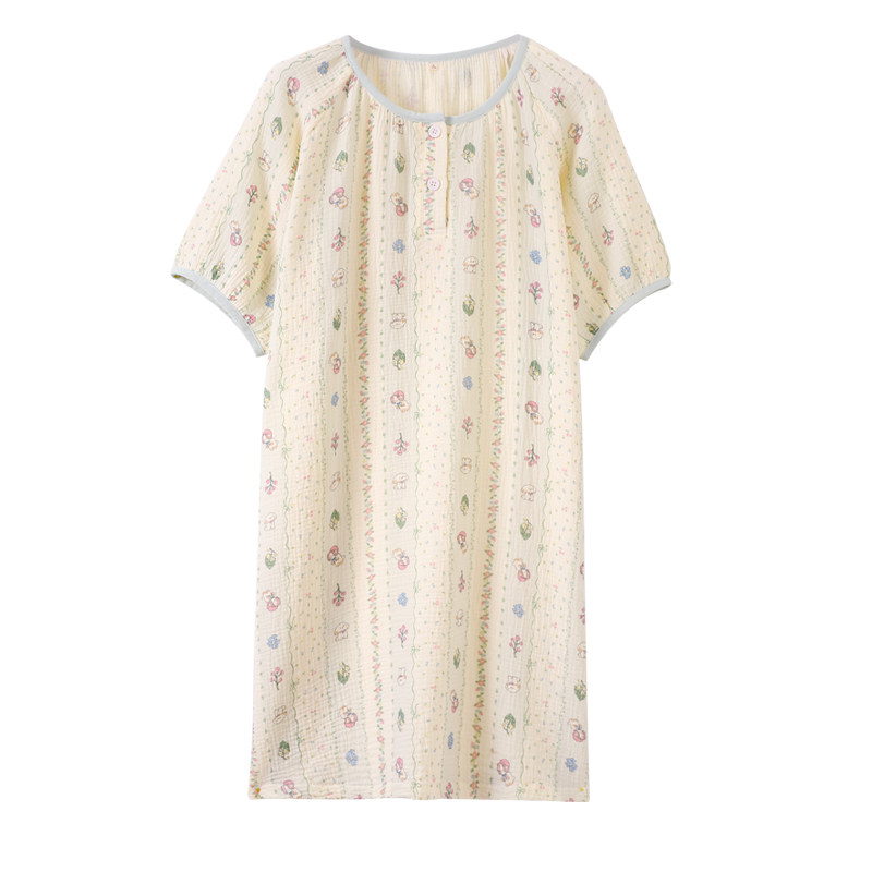 佳韵腾A类纯棉抑菌孕妇睡裙