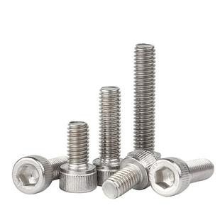 304不锈钢杯头螺栓内六角螺丝钉圆柱头螺钉大全加长螺栓M2M3-M12