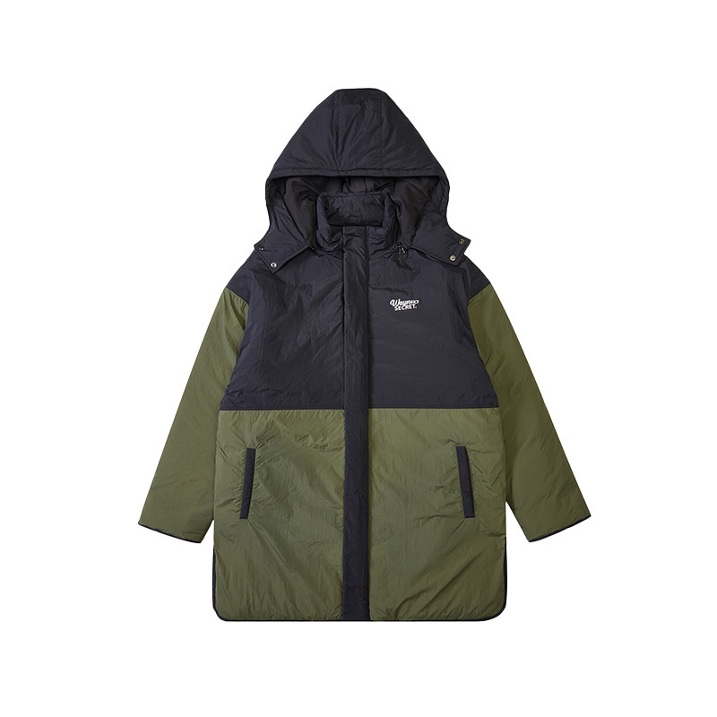 韦恩泽维尔加厚冬季撞色拼接棉服