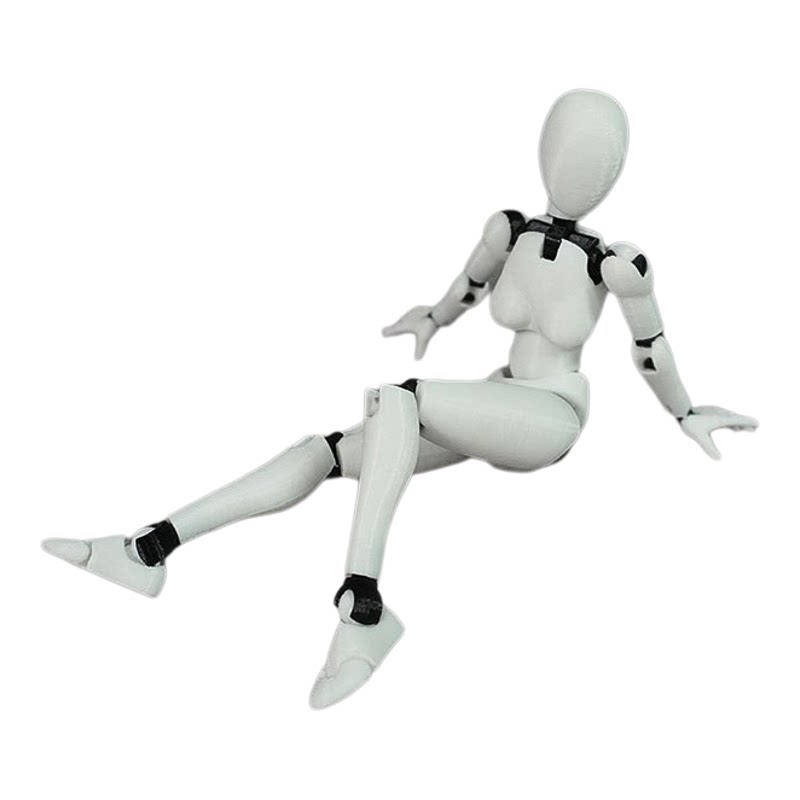 3d打印素体bjd娃娃多关节可动百变人偶女性艺术形体美术拼装 模型