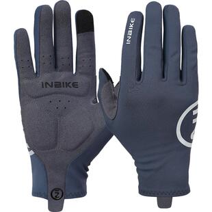 INBIKE抓绒保暖骑行手套全指秋冬季触屏减震公路自行单车装备男女