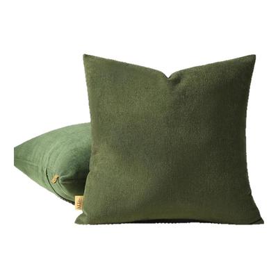 客厅橄榄绿沙发抱枕套不含芯