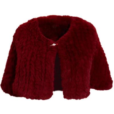 喜之源秋冬毛披肩女百搭加厚高档