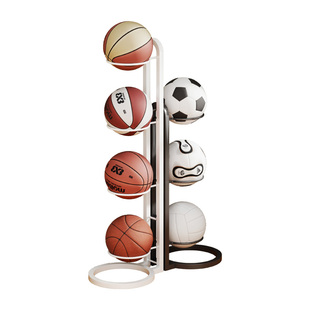 篮球收纳架家用室内落地儿童足球排球多层可折叠球支架球类整理架