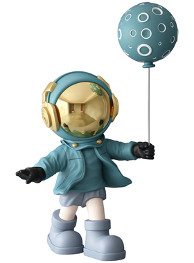 迎宾电视柜旁边太空人落地摆件