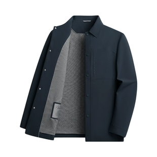 SHANSHAN杉杉轻商务行政夹克2025秋季新款外套男爸爸款工装夹克男