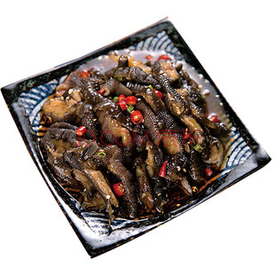 正宗川味 麻辣乌鸡爪250g即食凉菜乌鸡脚去骨红油黑鸡爪配酱料