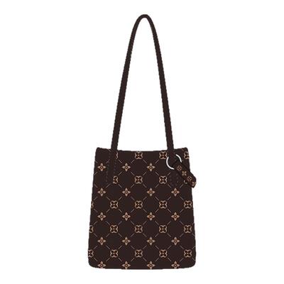 尼睿复古菱花手提单肩斜挎包