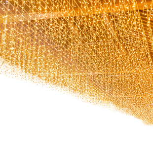 新款瀑布流水灯满天星瀑布灯串氛围灯冰条灯太阳能彩灯灯户外led