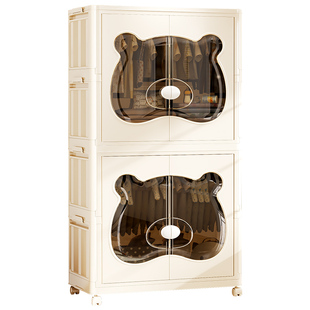 Babyview宝宝衣柜家用免安装儿童衣服收纳柜多层折叠柜婴儿小衣橱