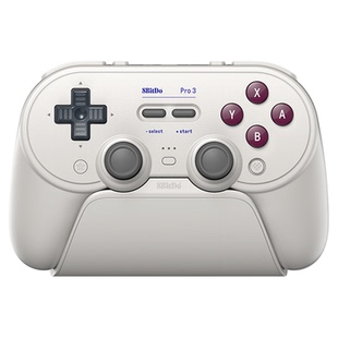 八位堂Pro3无线蓝牙游戏手柄 PC电脑Switch安卓苹果手机Steam通用体感震动霍尔线性微动扳机键分体摇杆丝之歌