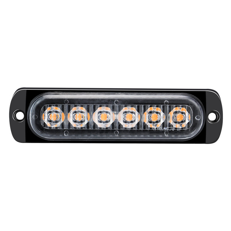 汽车led6灯超薄警示灯侧边频闪爆闪灯12V-24v工作灯日行灯改装灯