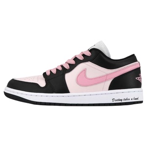球鞋定制 Air Jordan 1 AJ1 雾野樱花 女子学院风低帮复古篮球鞋