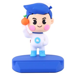 树脂手机支架定制搪胶小摆件定做企业IP形象订制礼品pvc公仔订制