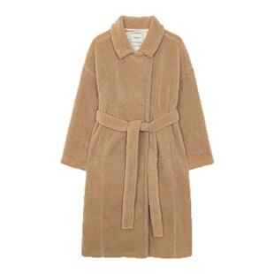 overdue flair韩国26春季百搭通勤时尚系带剪羊毛大衣MUSINSA