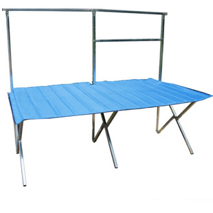 便携折叠桌子摆摊展示架子摆地摊货架神器竹布席夜市简易展架桌子