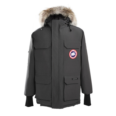 大鹅远征中长款派克大衣情侣外套