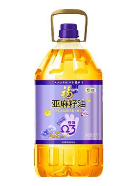 福临门冷榨亚麻籽油5L