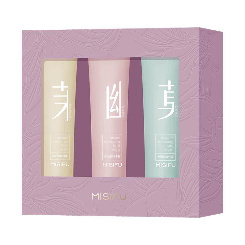 MISIFU蜜思肤馥郁香氛护手霜女冬季滋润补水保湿不油腻礼盒3支装