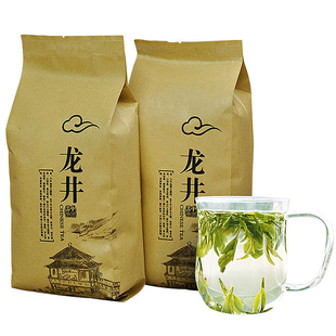 龙井绿茶2025新茶 杭州特产绿茶春茶雨前龙井茶叶500g香浓耐泡