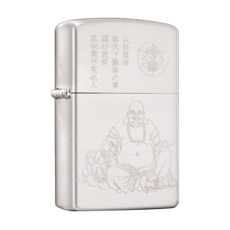 正品首领原装铜壳高档煤油打火机精雕系列点烟器抖音快手