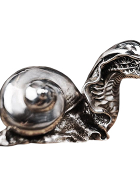 奥格瑞玛异形蜗牛青铜925银摆件