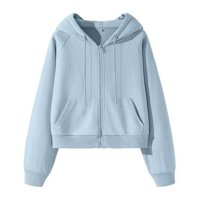 NOW真维斯正肩薄外套女2025新款春秋短款卫衣小个子早秋上衣开衫