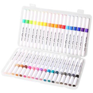 无毒丙烯马克笔水彩笔小学生专用儿童烯笔芯彩色笔幼儿园美术彩笔可水洗不透色可叠色36色24色稀可洗48色12色