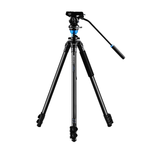 【专业级摄像高达1.8米】BENRO百诺A2573FS4N/A2573FS6N摄像机三脚架单反微单DV专业动平衡云台摄像支架