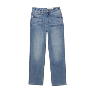 ABLE JEANS【复古直筒裤】美式高腰宽松牛仔裤百搭小个子女士长裤