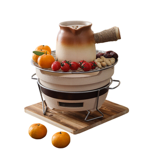 围炉煮茶罐罐茶壶煮茶器具室内家用全套烧烤炉户外打边炉老式炭炉