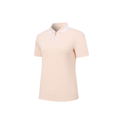 GOLF运动风撞色半拉链短袖POLO