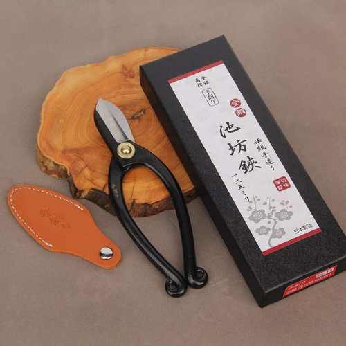金田池坊铗园艺剪刀修枝剪花店插花剪刀古流铗生花铗中碳钢复合钢