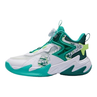 361悍将篮球鞋 儿童透气旋钮扣运动鞋男童防滑球鞋2026春季青少年