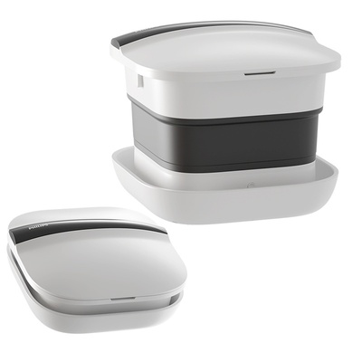 飞利浦泡脚桶加热恒温家用折叠足浴器洗脚电动按摩全自动泡脚盆