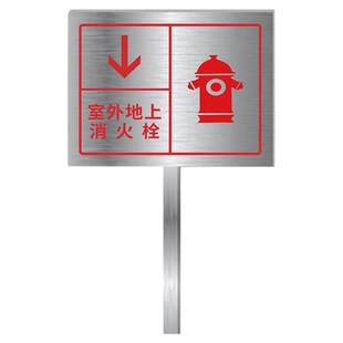 不锈钢插地牌户外指示牌导向牌室外标识牌警示牌定制立式标示牌定做双面防雨防晒告示牌警示标志标语广告牌子
