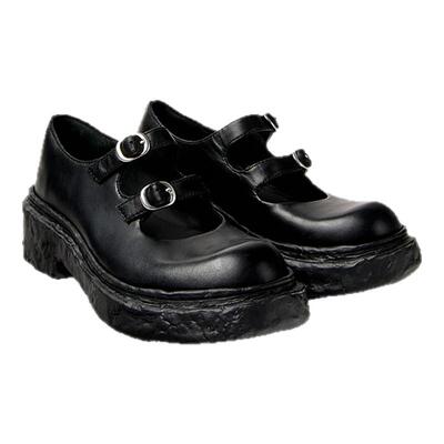 CAMPERLAB看步女鞋Vamonos黑色优雅玛丽珍鞋时尚气质通勤小皮鞋