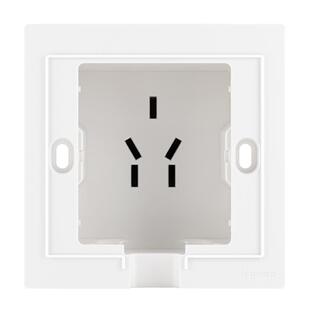 罗格朗嵌入式隐藏式五孔插座内凹内嵌式冰箱洗衣机86型隐形面板