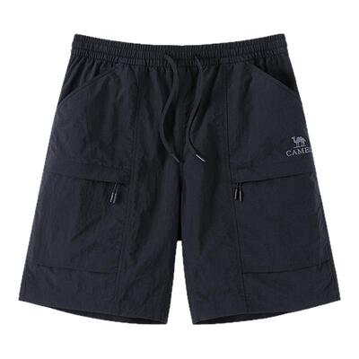 骆驼男装工装短裤男夏季2025新款户外凉感速干防晒情侣款五分裤男