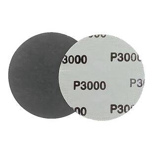 进口植绒砂纸1寸2寸水磨圆盘7000 1万目玉石文玩汽车超细镜面抛光