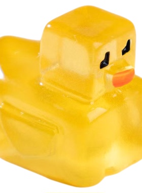 微景观夜光像素格子方块小黄鸭