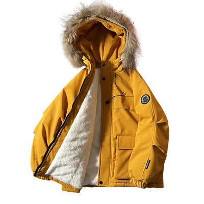 壹贝优男童连帽派克服冬装外套