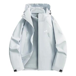 贵人鸟三合一冲锋上衣男款秋冬季2025年大码外套男生冲锋风衣女款