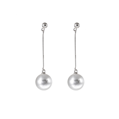 西大班小灯泡施家珍珠耳环吊坠女