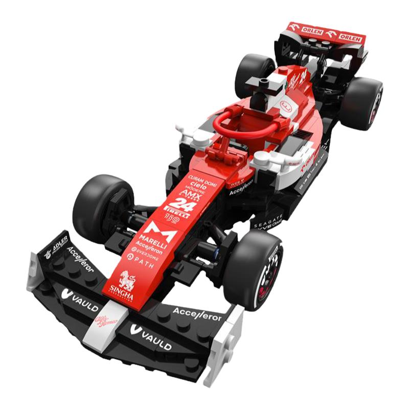 RASTAR星辉正版阿尔法罗密欧F1积木车1：24赛车益智拼装玩具男宝