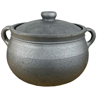 四川雅安荥经黑砂锅炖锅家用燃气明火老式传统无釉煲汤炖肉土瓦罐
