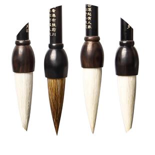 湖羊写对联的毛笔大斗笔大号特大号提斗大毛笔写春联的福字大字对联专用大楷兼毫毛笔羊毫短杆斗笔套装抓笔