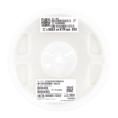 0603贴片电容39nF(393)10%50V